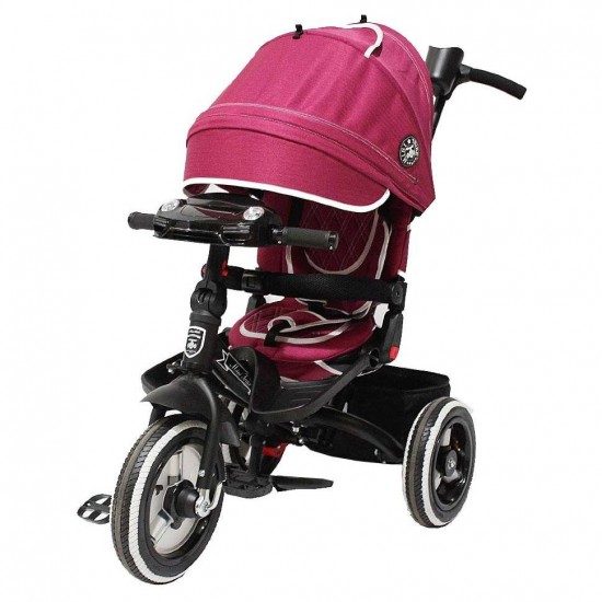 Детский велосипед MINI TRIKE ДЖИНС 3-х колесный BURGUNDY JEANS Бордовый 